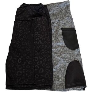 **3/$15** 2 Pairs-Athletic Shorts with Pockets Gray & Black Activewear Running
